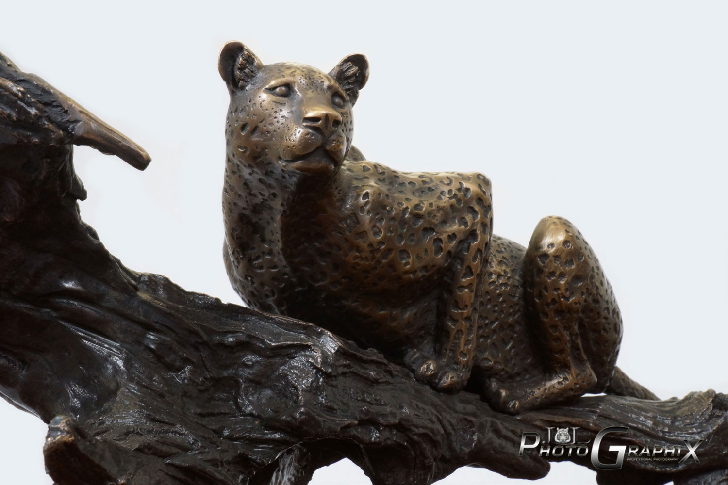 Bronze Leopard Sculpture